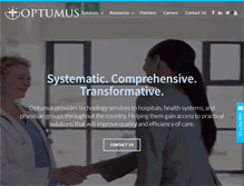Tablet Screenshot of optumus.com